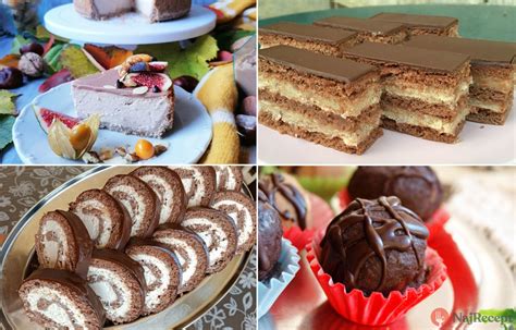 Koláž zdravých dezertov