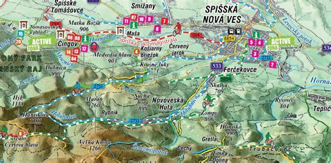 Mapa Slovenského Grobu a okolia