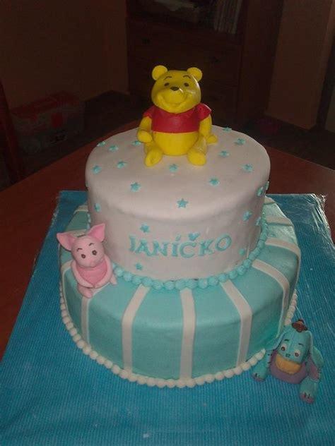 Torta s motívom zvieratiek, napríklad Macko Pu
