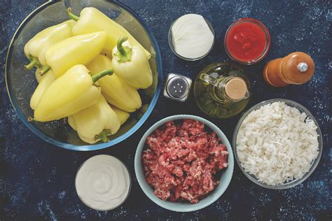 Základné ingrediencie na plnenú papriku