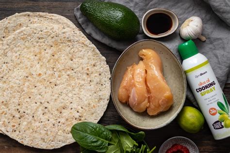 Ingrediencie na tortilla wrap