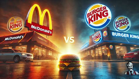 Porovnanie log Burger King a McDonald's