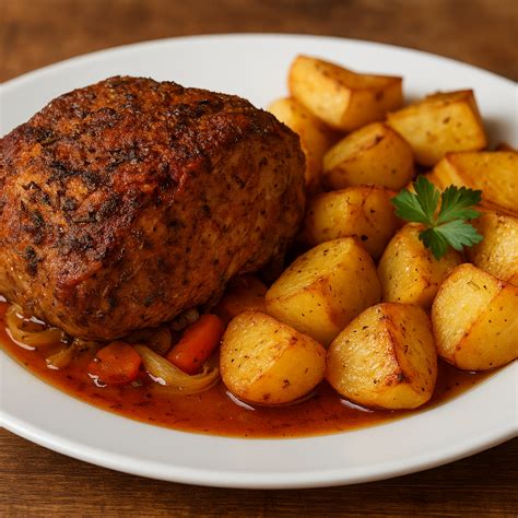 Pečené teľacie mäso s cibuľkou