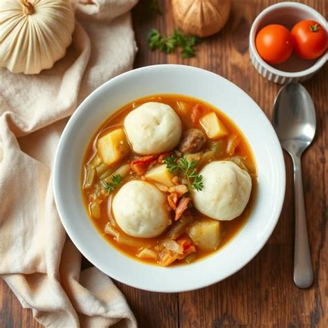 Misku so zemiakovými haluškami