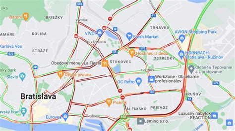 Mapa bezlepkových pizzerií v Bratislave