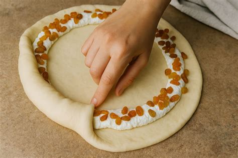 Hotový dvojfarebný tvarohový veniec