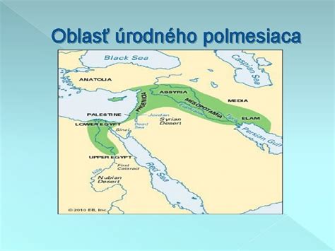 Mapa úrodného polmesiaca a pôvodu obilnín