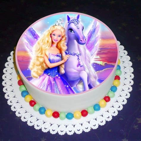 Ilustrácia torty Barbie