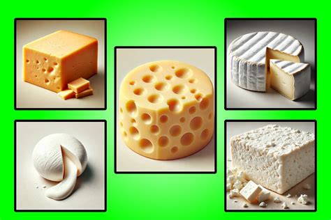 Rôzne druhy syrov používaných na syrové torty