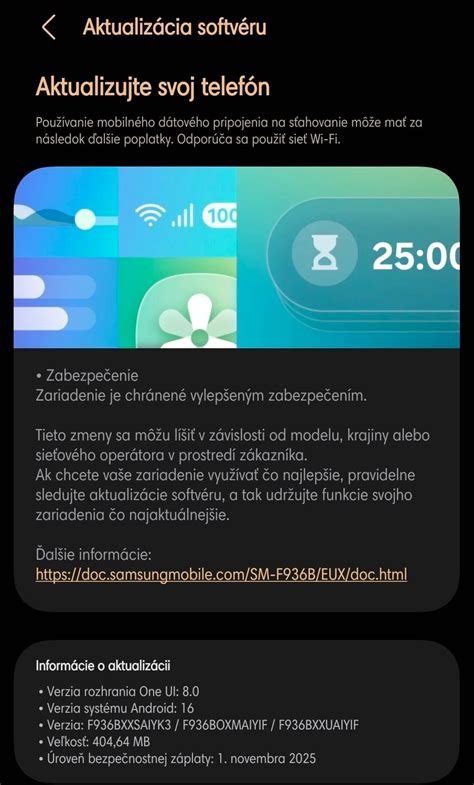 Bezpečnostná aktualizácia a jednotné prihlásenie Gorenje