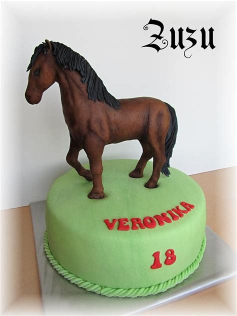 Ilustrácia torty s koňom