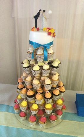 Kreatívne svadobné dekorácie cupcakes