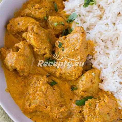 Schéma: Ingrediencie a postup prípravy Korma kari