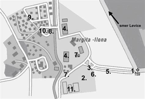 Mapa umiestnenia rekreačného zariadenia Margita-Ilona