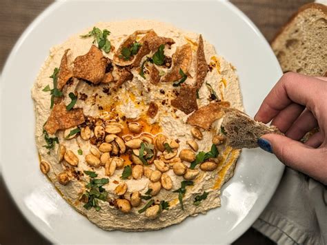 Údený tofu hummus so