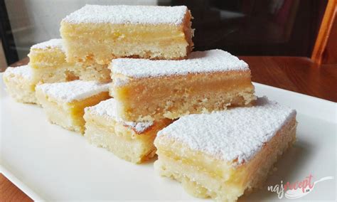Osviežujúce jablkovo-citrónové rezy