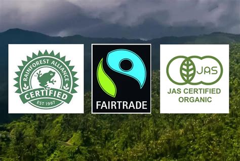 Porovnanie log Fair Trade a Rainforest Alliance