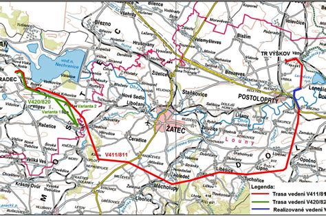 Mapa ochranných pásiem elektrických vedení a ich obmedzení
