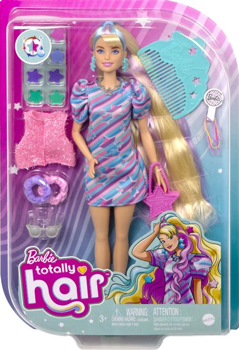 Barbie Totally Hair s dúhovými vlasmi