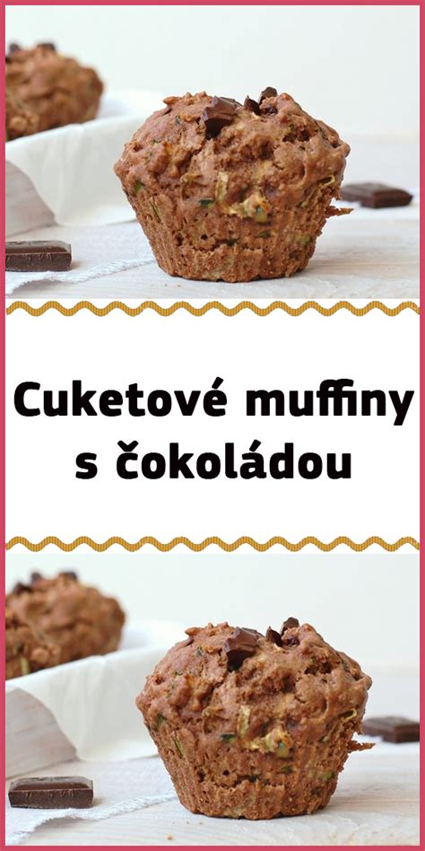 Cuketové muffiny s čokoládou