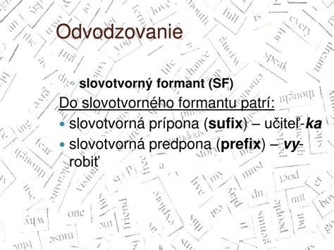 Infografika slovotvorných postupov: odvodzovanie, skladanie, skracovanie