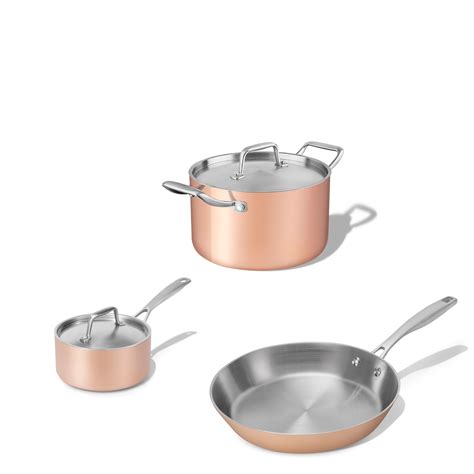 Schéma vrstvenia medeného riadu Tria Copper