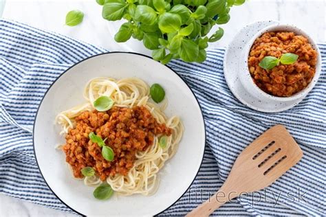 Vegánske špagety Bolognese