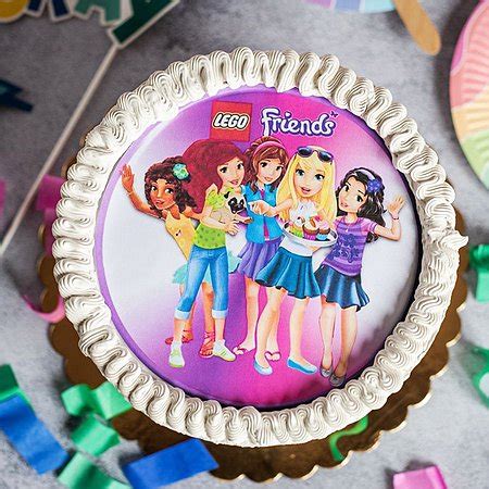 dekorácia torty Lego Friends
