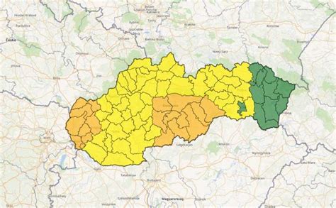 Mapa Liptova s vyznačenými poľnohospodárskymi družstvami