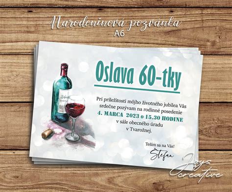 Ukážka pozvánky a menovky