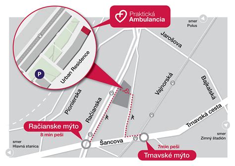 Mapa umiestnenia Jedálne na Vojvodskej ulici