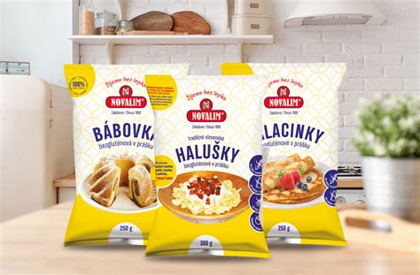 Rôzne typy balení špaldovej múky na regáli