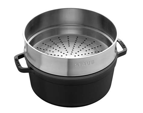 Parná vložka v liatinovom hrnci Staub Cocotte