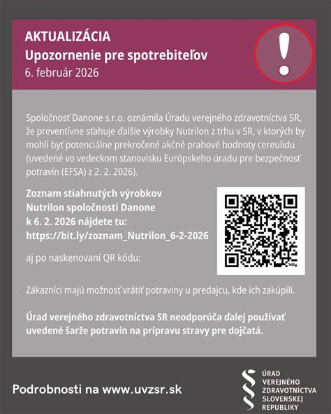 Upozornenie na stiahnutie potravín v obchode