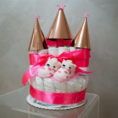 Zabalená plienková torta v celofáne s mašľou