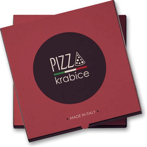 Rozličné materiály a farby pizza krabíc
