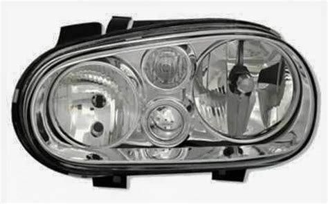 Rôzne typy predných svetiel pre VW Golf IV