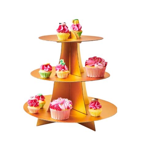 Stojan na muffiny s rôzne zdobenými cupcakes