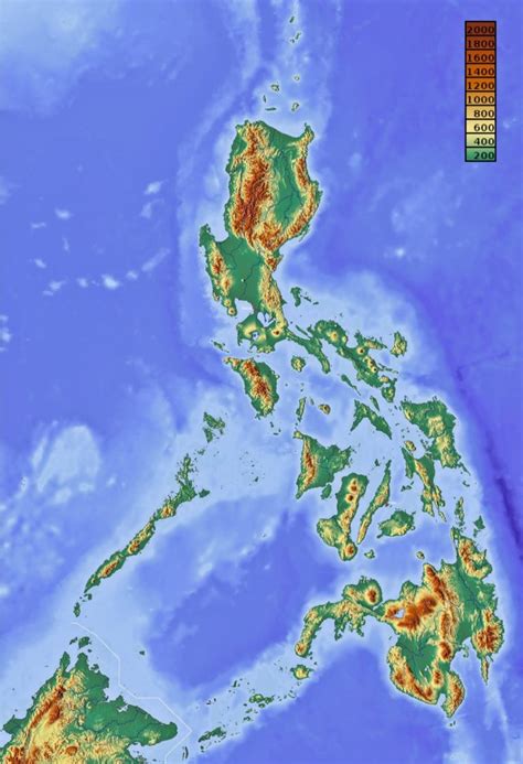 Mapa Filipín s vyznačenými regiónmi