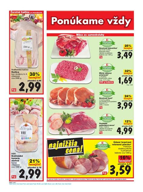 Letáky slovenských supermarketov s ponukami na kurča
