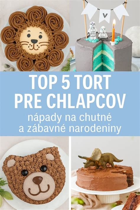 Galéria tort pre chlapcov (Star Wars, Dinosaurus, Medvedík, Húsenica, Lev)