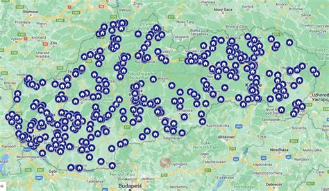 Mapa škôl s EduPage systémom na Slovensku