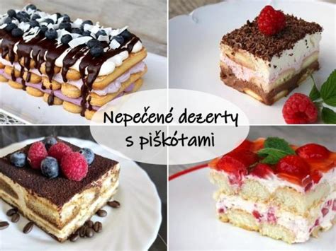 Rôzne nepečené dezerty
