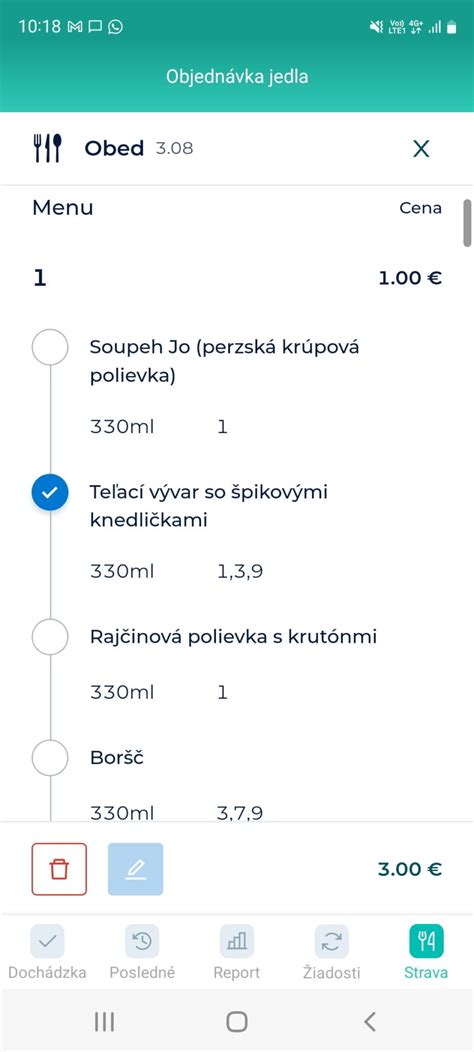 Mobilná aplikácia na objednávanie jedla
