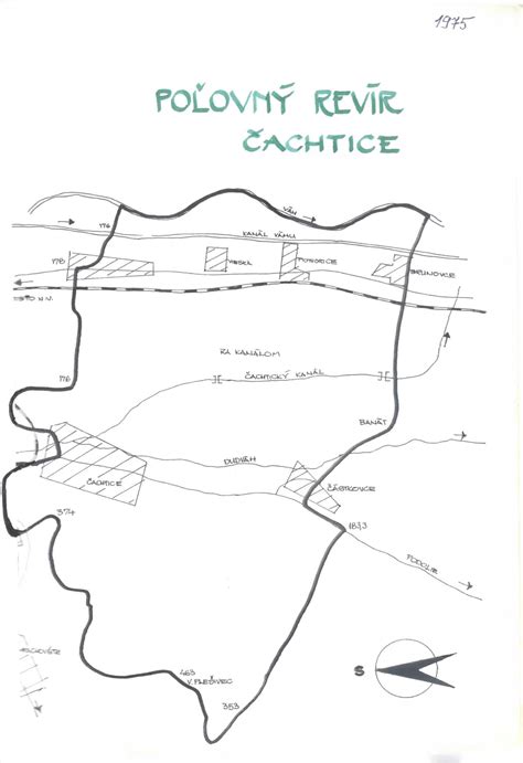 Mapa obce Čachtice s vyznačenými obytnými zónami