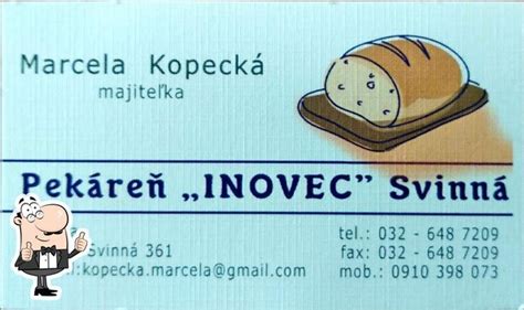 Pekáreň Inovec Svinná - exteriér a logo