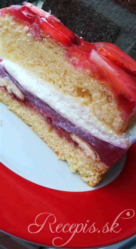 Torta s tvarohovou plnkou