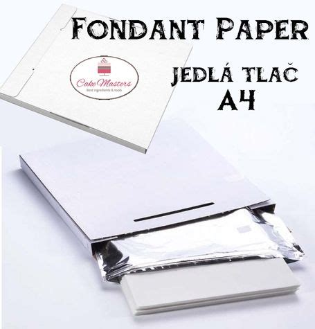 Ukážka vytlačených jedlých obrázkov na formáte A4