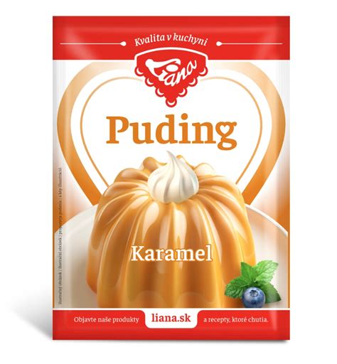Hotový karamelový puding v miske