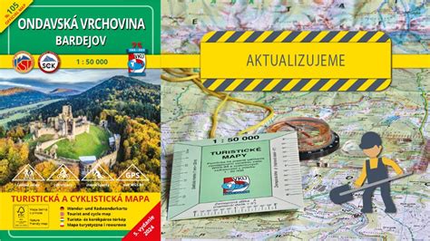 Mapa Ondavskej vrchoviny